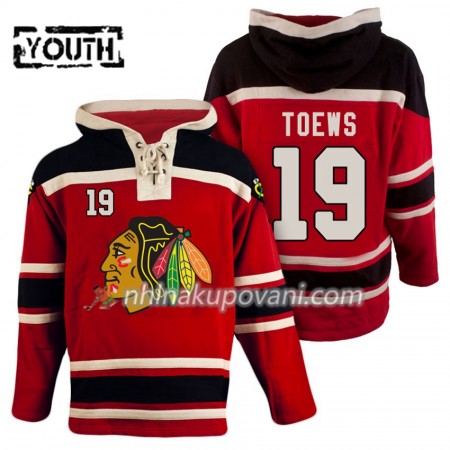 Chicago Blackhawks Jonathan Toews 19 Červená Sawyer Mikiny Hooded - Dětské